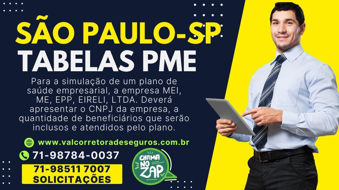 tabelas de preços planos de saude em são paulo-sp