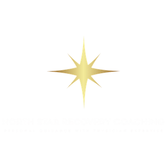 This is a gold star on a white background, similar in appearance to the North Star Recovery Coaching logo.