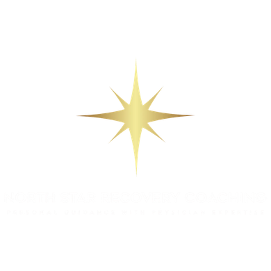 This is a gold star on a white background, similar in appearance to the North Star Recovery Coaching logo.