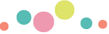 A bunch of colorful circles on a white background.