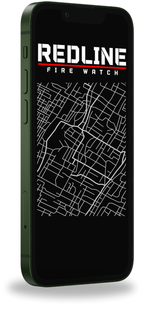 A cell phone with the word redline on it