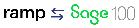 ramp financial corporate credit card software integration to Sage 100 accounting ERP solution