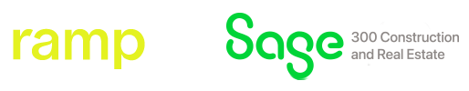 ramp financial corporate credit card software integration to Sage 300 CRE accounting ERP solution