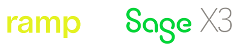 ramp financial corporate credit card software integration to Sage X3