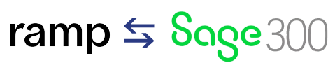 ramp financial corporate credit card software integration to Sage 300 accounting ERP solution