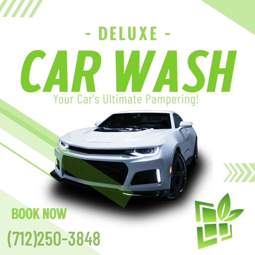 Deluxe Car Wash Service Banner