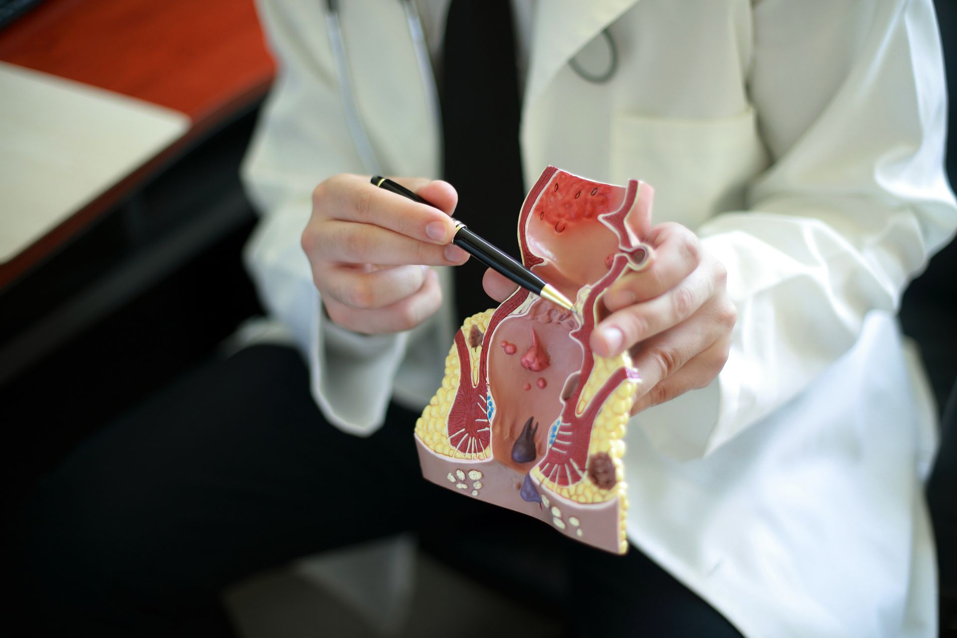 A skilled rectal specialist explains anatomy and guides patients through their care.
