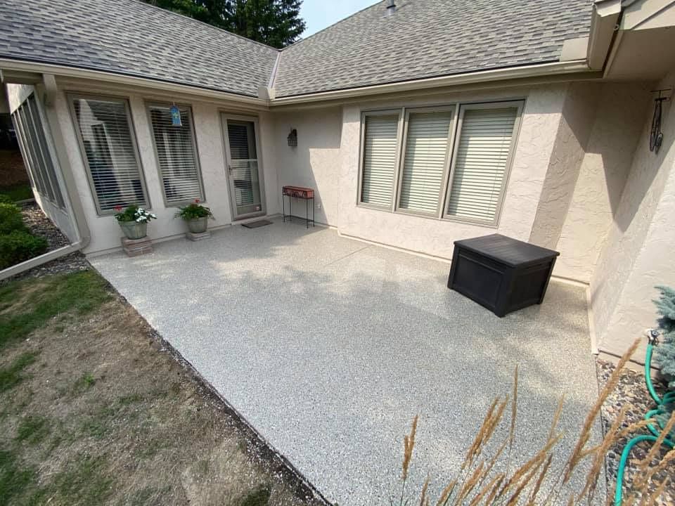 Outdoor Concrete Flooring — Eau Claire, WI — A&M Professional Painting Solutions