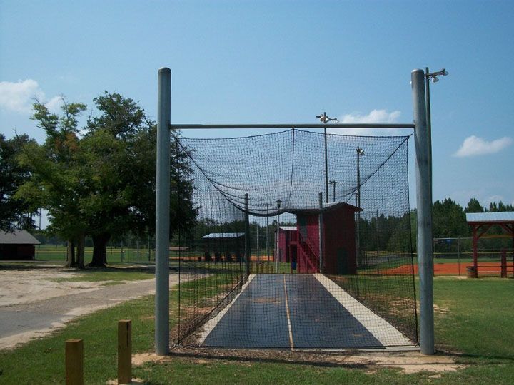 Frontview Of Batting Cage — Mobile, AL — Turner Wilson Fence Company