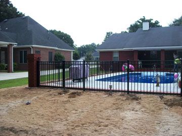 Fence Near The Pool — Mobile, AL — Turner Wilson Fence Company