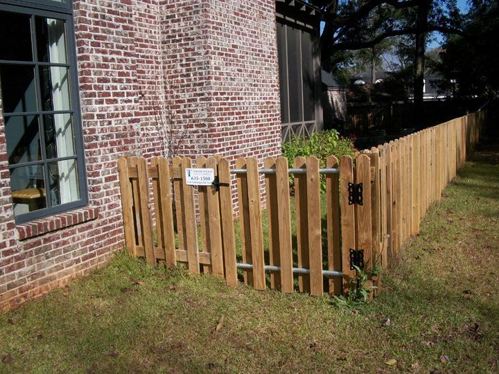 Newly Installed Wooden Fence — Mobile, AL — Turner Wilson Fence Company