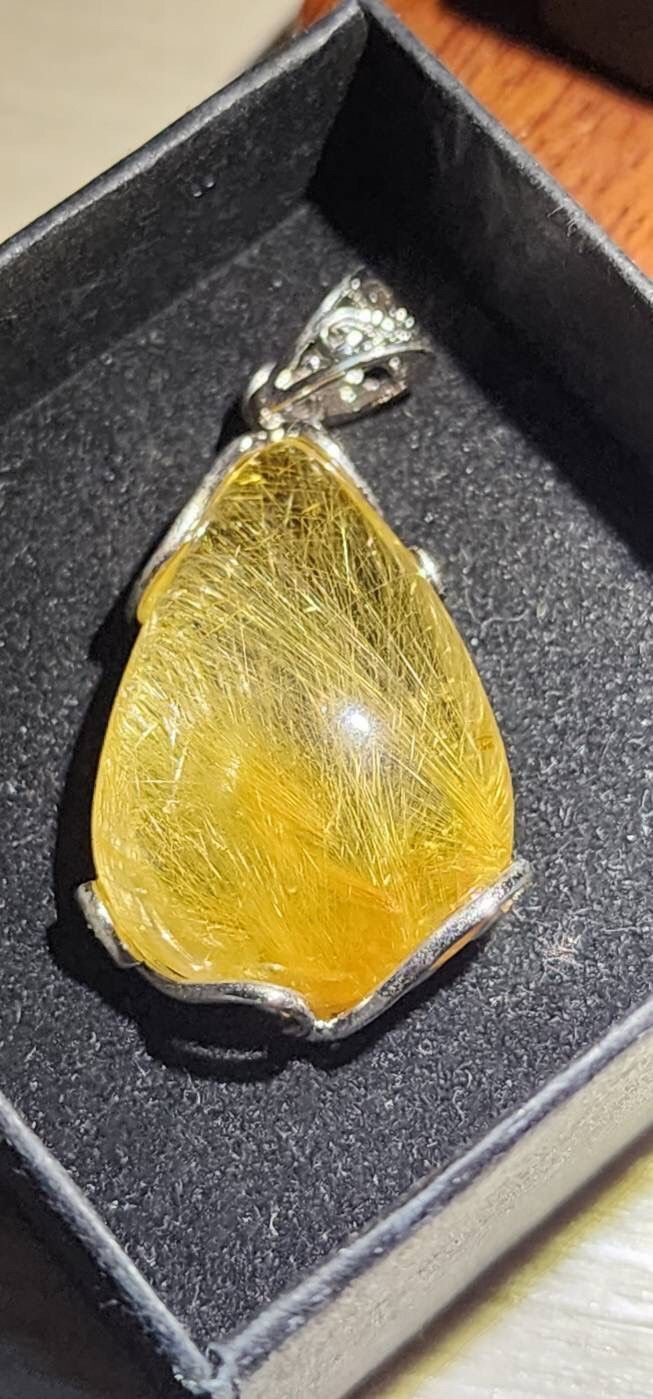 #包邊水滴【 鈦晶吊墜 】