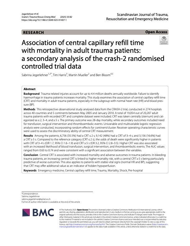 Research paper title page: 