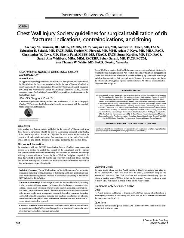 A scientific article title page titled 