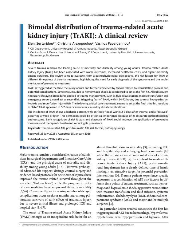 A medical review article titled 