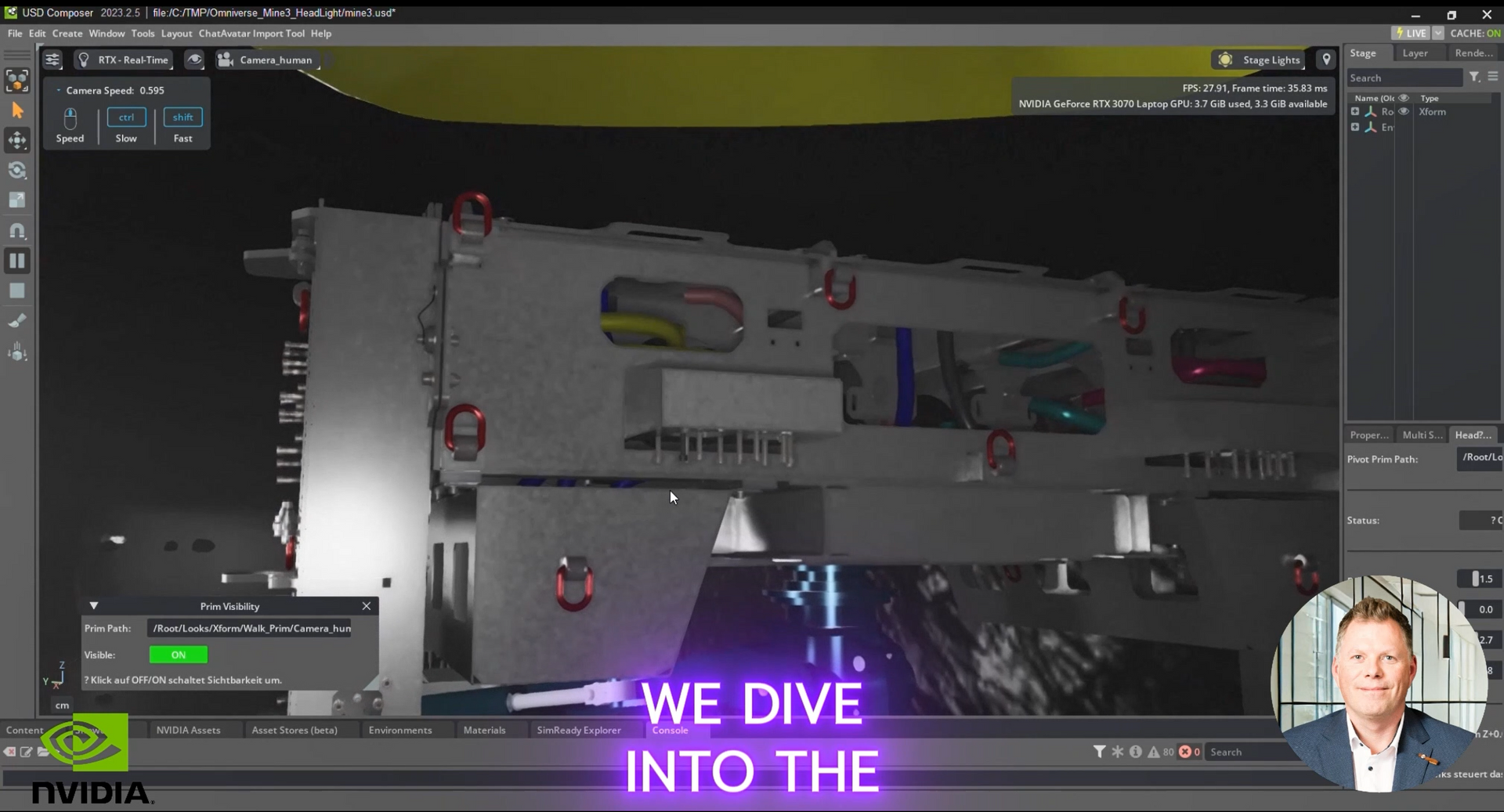 NVIDIA Omniverse Mine Lights