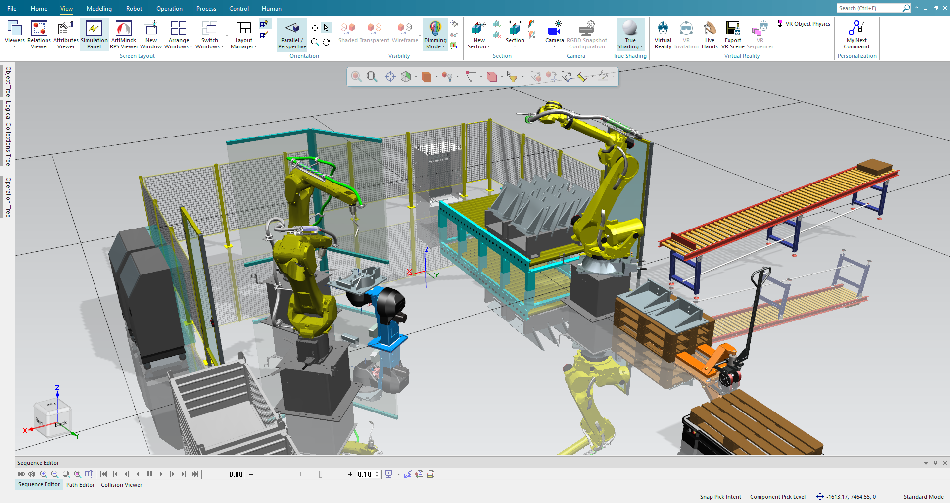 physic simulation in 3D 