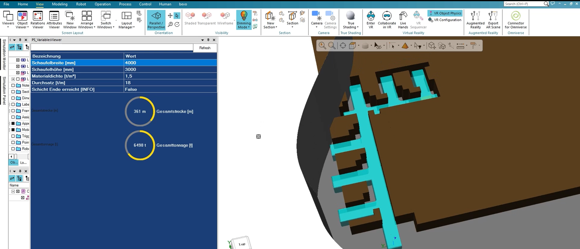Process Simulate digital mining - Custom UI 