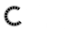 Miami Community Views A black and white image of a film strip in the shape of the letter c.