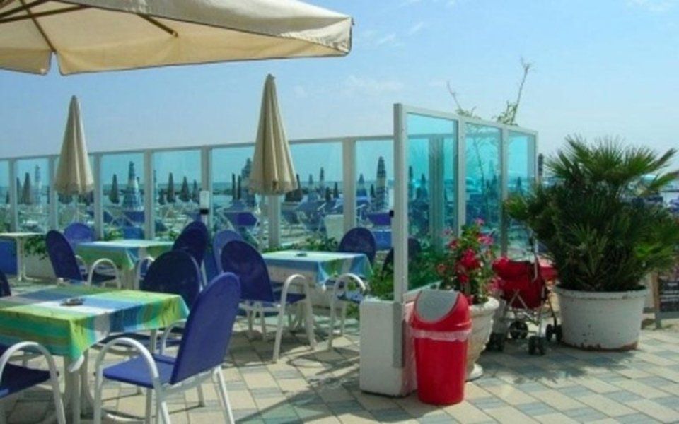 Veranda con paravento