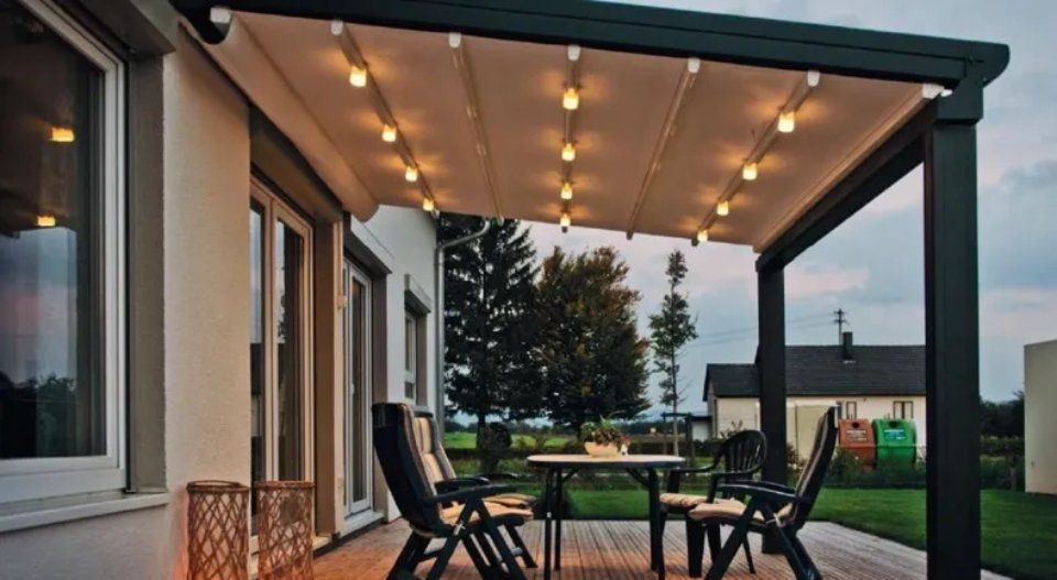 Pergola con luci