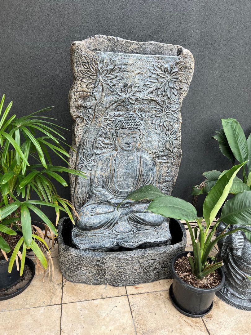 A Silver Buddha Fountain — Sun City Pools In Hyde Park, QLD