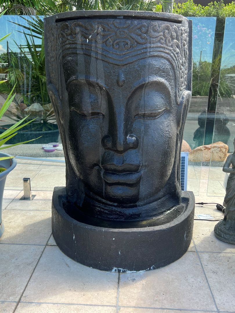 A Buddha Face Fountain — Sun City Pools In Hyde Park, QLD