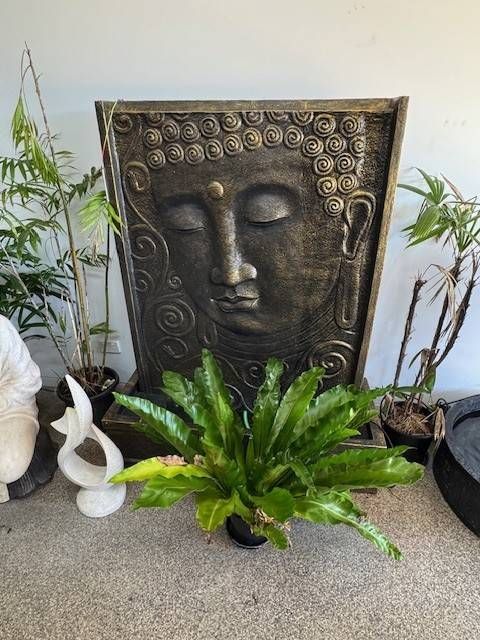 A Gold Buddha Water Fountain — Sun City Pools In Hyde Park, QLD