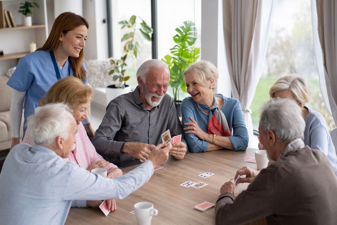 Anziani in casa di riposo