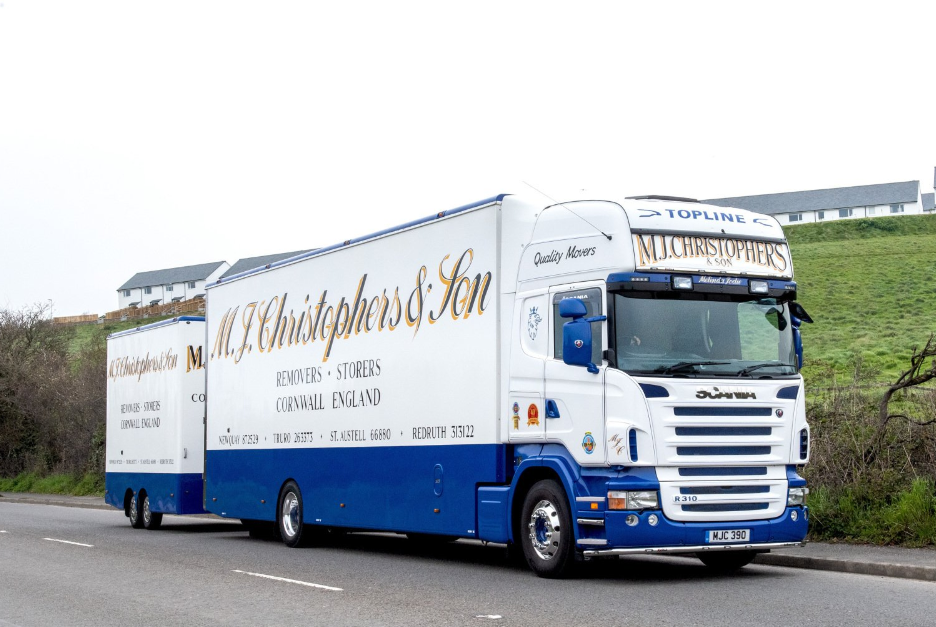 A M J Christophers & Son lorry offering UK removals