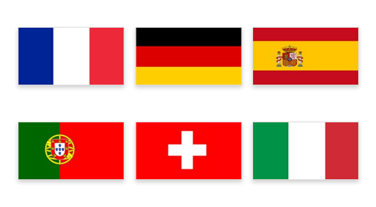 European countries flags