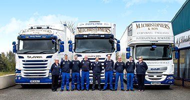 Our M J Christophers & Son fleet of vehicles