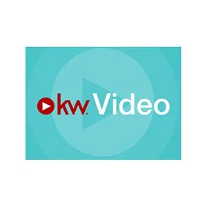 The kw video logo is on a blue background.
