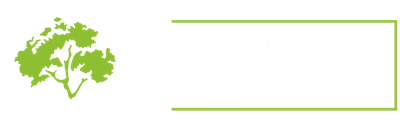 Logo for Outdoor Inspirations Tree Service, featuring a stylized green tree inside the letter 'O' next to the company name.