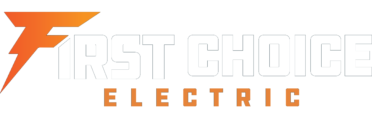 The logo for first ride electric has a lightning bolt on it.