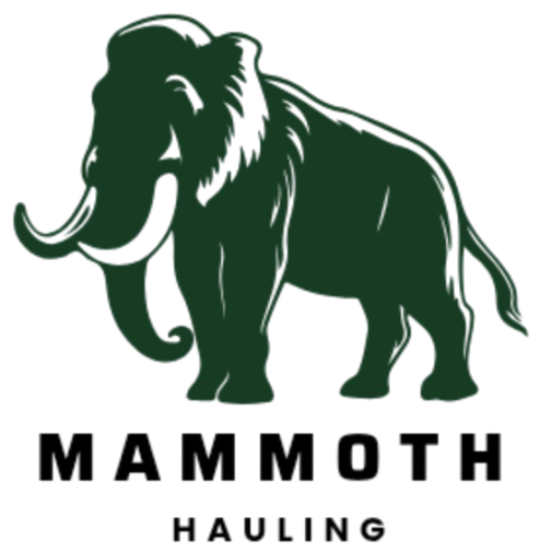 Green mammoth logo with the word 
