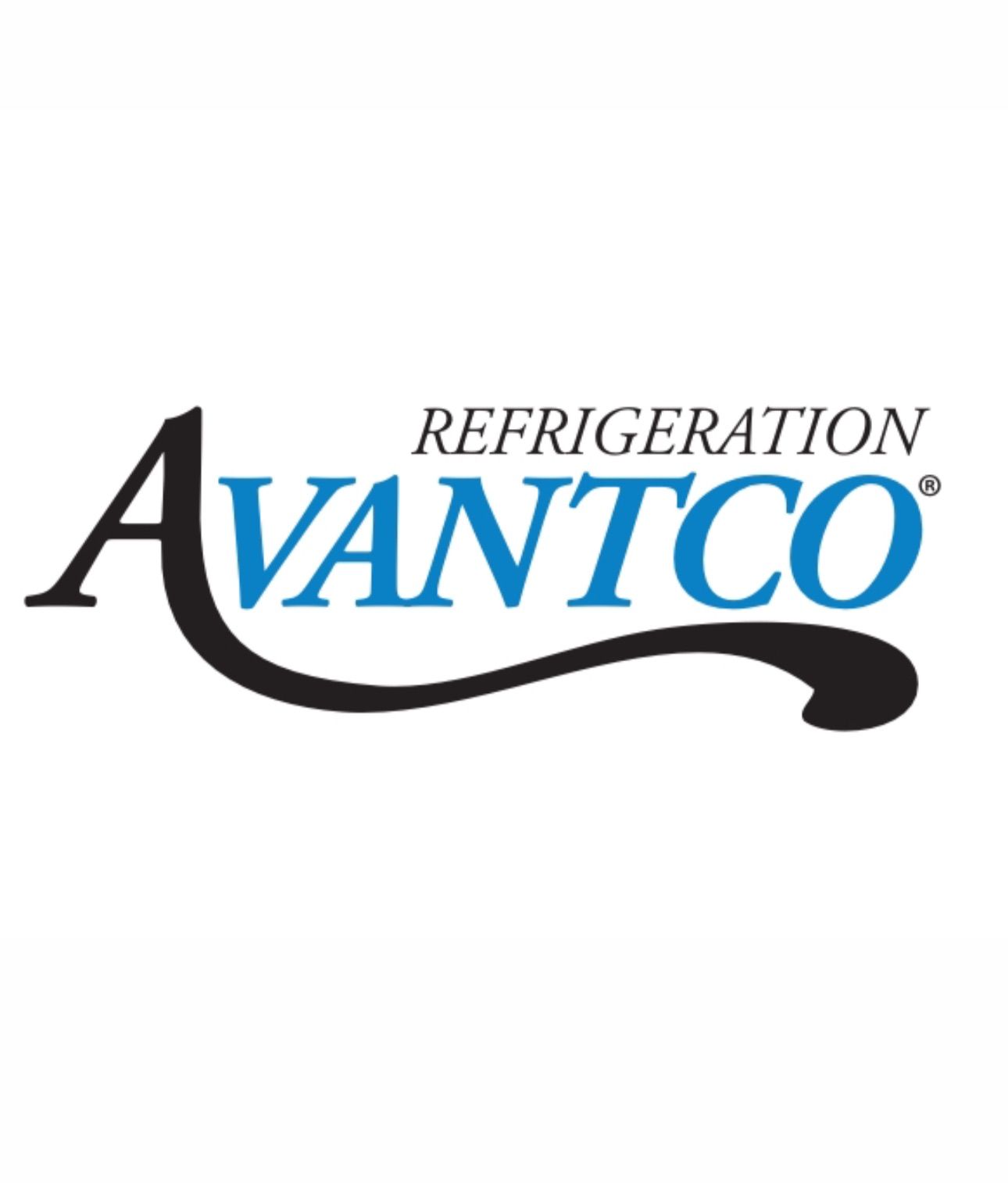 A logo for avantco refrigeration is shown on a white background.