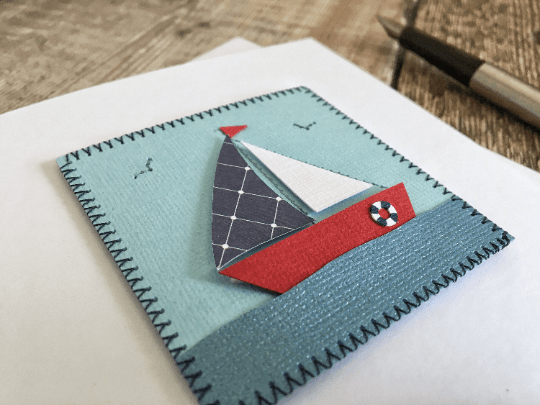 Greeting Cards for Adults, Sailing Boat Greeting card, Sporting Birthday card, father's day cards