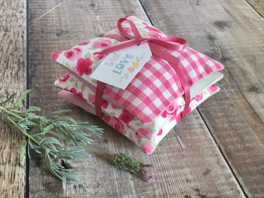 lavender sachets, hanging lavender pillows, scented gifts