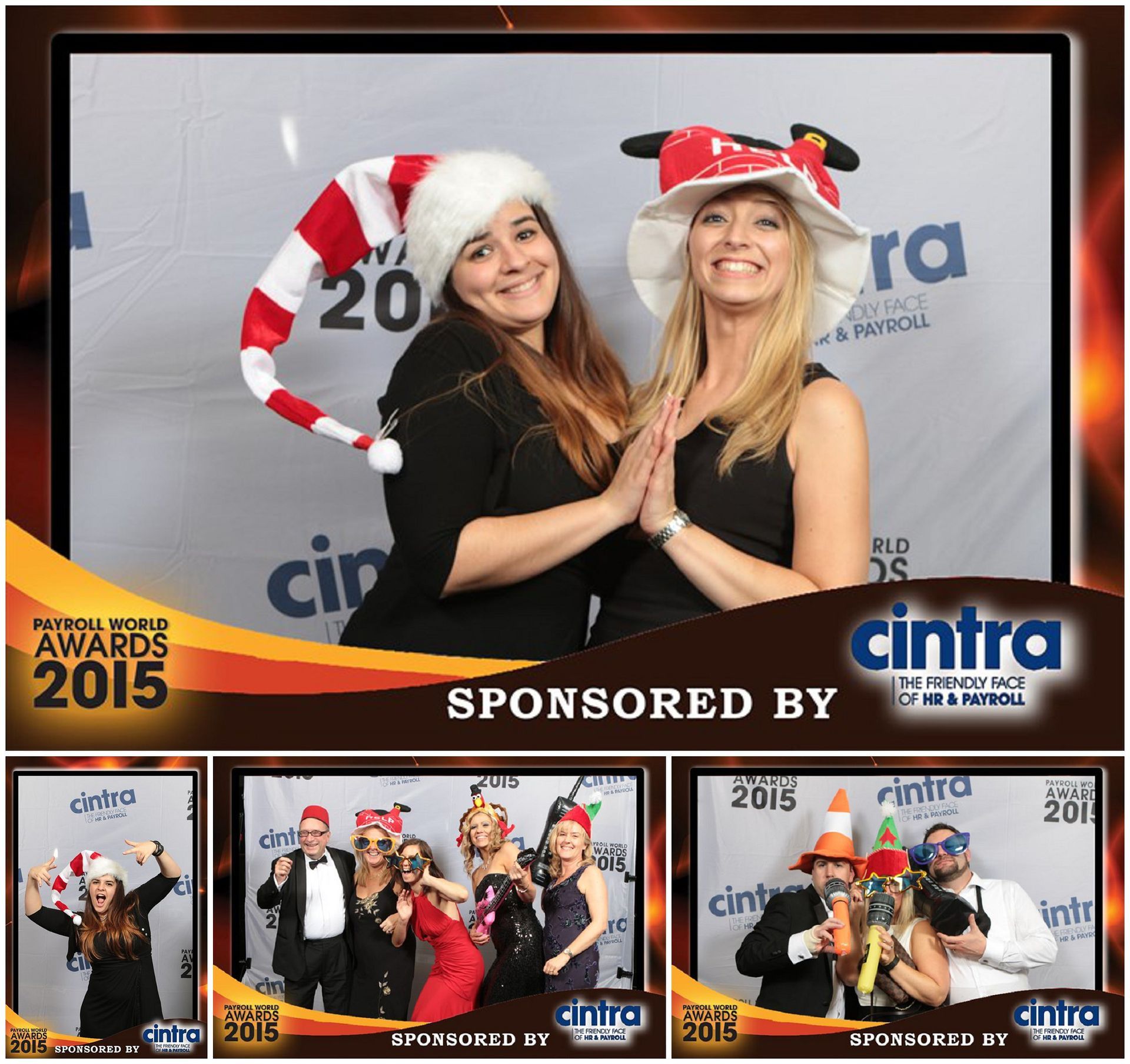 photobooth printout from a variety of brand events