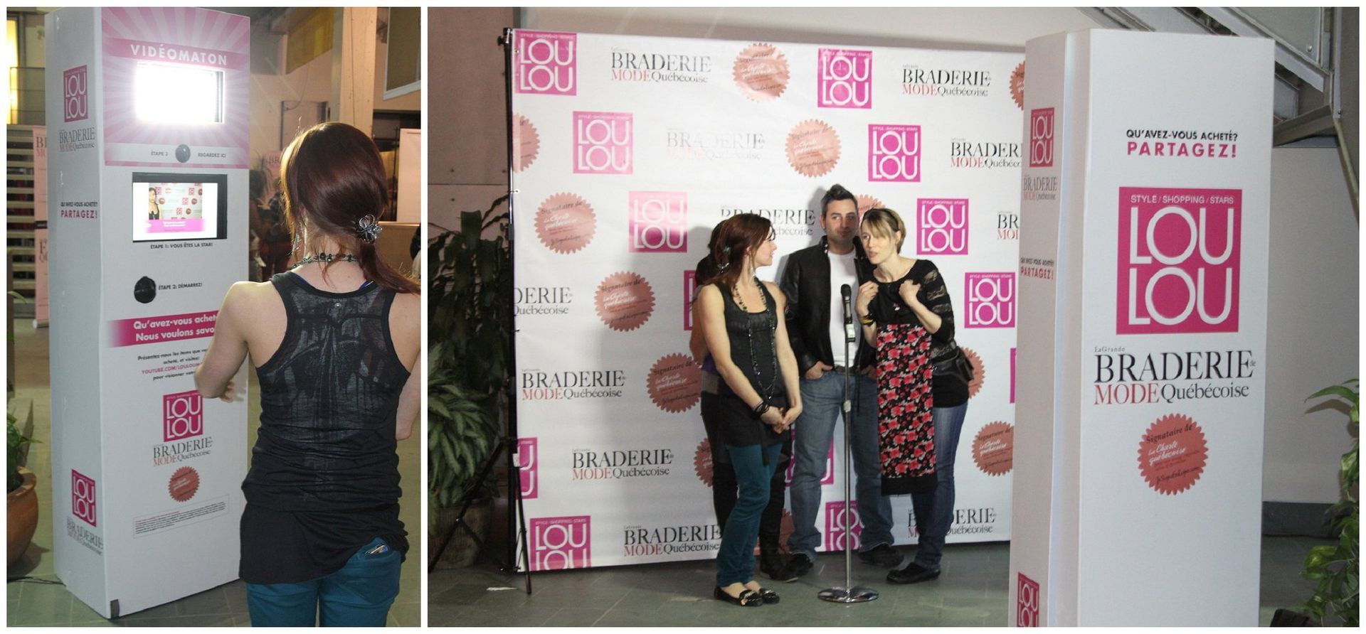 photobooth printout from a variety of brand events