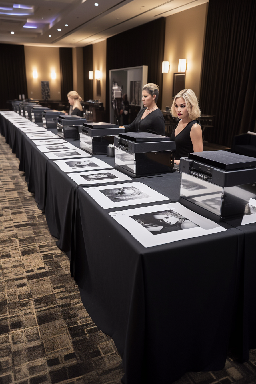 Event Photography Services with Instant Portrait Printing