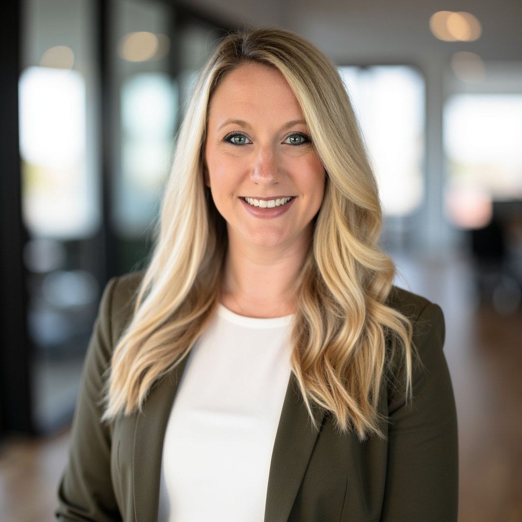 A picture of a white house with a red car parked in front of it
