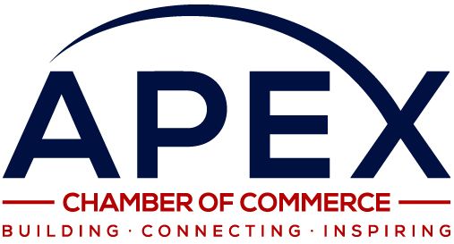 The Apex Chamber of Commerce logo, featuring the word 