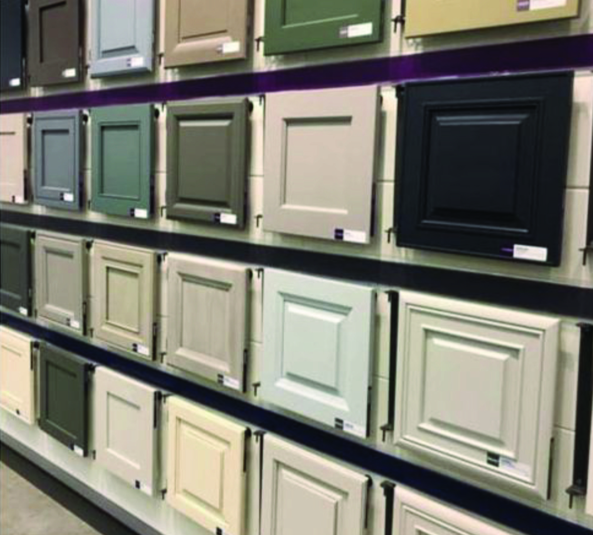 multi color cabinets
