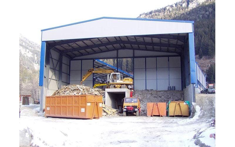 struttura interna di un capannone industriale