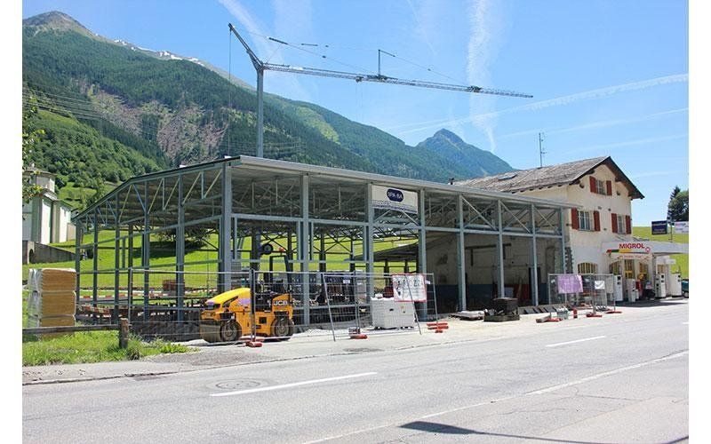 edificazione di una struttura portante in acciaio