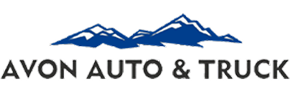 Blue graphic of a mountain range above the black text 