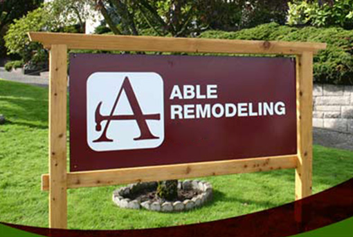 Able Remodeling Signage