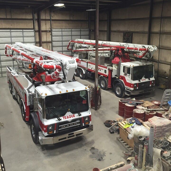 Parked Trucks — Baton Rouge, LA — Teague Rental Equipment LLC